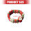 Trendy Elastic Ceramic Bead Bracelet Unique Rainbow Colors 3
