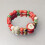 Trendy Elastic Ceramic Bead Bracelet Unique Rainbow Colors 4