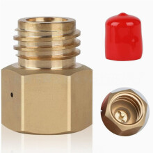 Soda CO2-Gaskonverter-Adapter für Quooker Cube Tankauslass (Kupfer) mit TR21-4 Innengewinde auf TR21-3 Außengewinde (Kupfer)