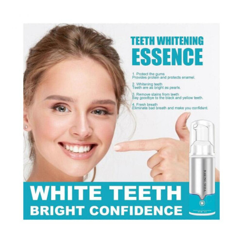2pcs Baking Soda Teeth Whitening Mousse Brightify Deep Cleaning Foam FreshToothpaste 2