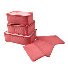 Lot de 6 cubes de rangement de voyage en polyester