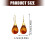 Lightweight Retro Brown Earrings With Easy Hook Closure Ear 3