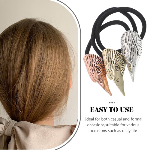 Élastiques à cheveux en forme de crâne, en alliage élastique, lot de 3 1