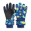Kids Ski Gloves Winter Windproof Warm Blue 2