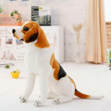Giant Large Beagle Dog Toy Realistic Stuffed Animal Dog Plush Toys Gift compatible Kids Home Decor Pet Shop Promotion Mascot - 75cm_SäRski_Surprise G
