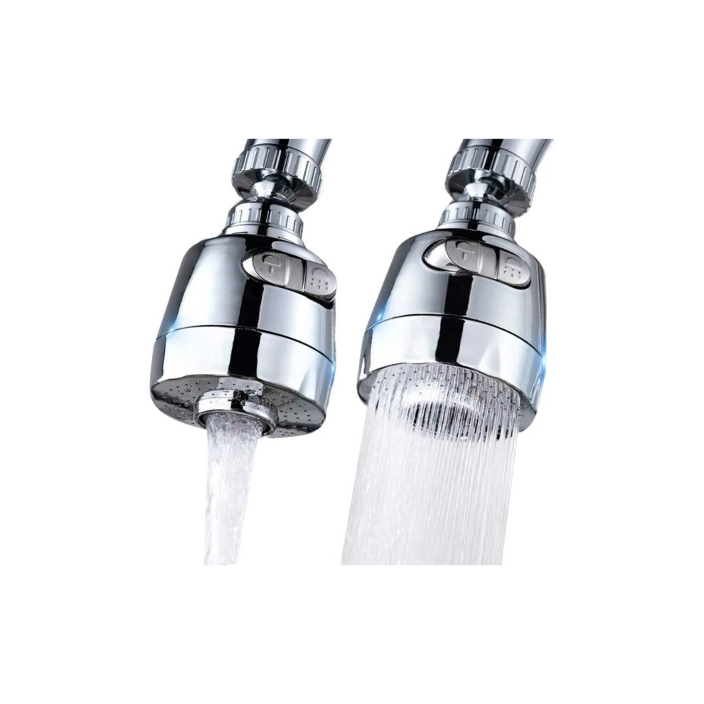 360 Faucet Nozzle With Shower - Adapter Compatible Kitchen Mixer Silver 1Pc_surprise Gift 6902344813480