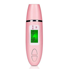 Digital Skin Detector Pen with LCD Screen Portable Skin Analyzer Water Oil Tester Moisture Analysis Machine (Color: Pink)_Surprise Gift
