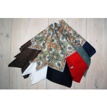 Fazzoletto/Bandana grande blu con motivo paisley, regalo a sorpresa