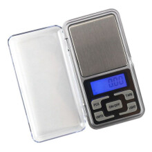 Digitale weegschaal in zakformaat, zakweegschaal, sieradenweegschaal 0,01 - 200 g_zilver/zilver_verrassingscadeau