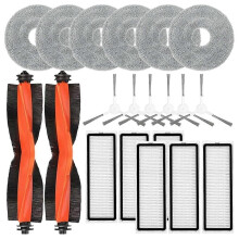 Repuestos compatibles para la aspiradora robot Xiaomi S20 Plus S20+ B108GL: cepillo principal, cepillo lateral, filtro HEPA, paño de fregado y acceso