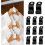 40-pack Clothes Hangers - Hook compatible Hanger - Save Space in Wardrobe Black_Surprise Gift 1