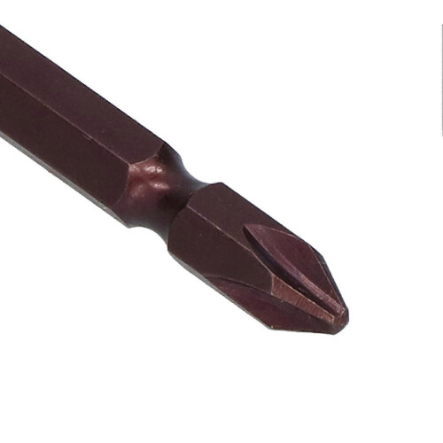 10Pcs Double Ended Screwdriver Bits Cross Magnetic Bit Set with 1/4in Hex Shank PH2 Head 2