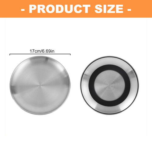 Ergonomischer Hundenapf mit Edelstahlplatte, flaches Design, 2