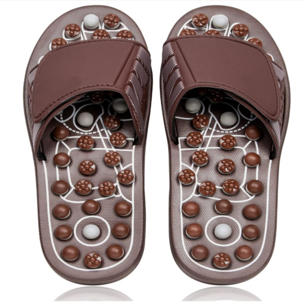 Acupressure Slippers Sandals Women Men, Reflexology Foot Massager for Pain and Circulation, Plantar Fasciitis Massager Gifts for Mum da