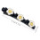 Fermaglio per capelli a doppio strato con strass e 3 piccole clip 3