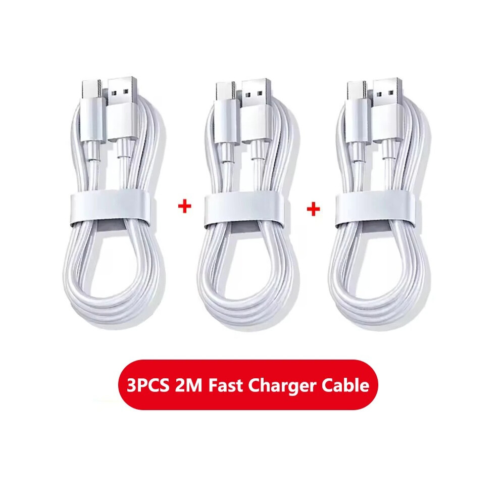 3Pcs 100W Usb-C Quick Fast Charging Cable 6A Type-C Data Charger Cord 031207291434