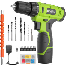FADAKWALT 12V CordlessDrill, Battery Power Drill Drivers, 3/8 inch Keyless Chuck, Electric Screwdriver Kit