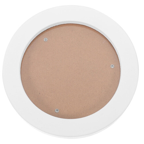 Rund träfotoram 18,5 cm vit