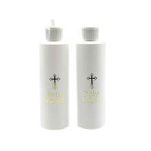 Weihwasserflasche aus Kunststoff, 250 ml, 2er- oder 5er-Packung