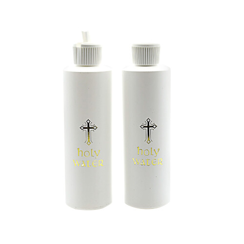 Weihwasserflasche aus Kunststoff, 250 ml, 2er- oder 5er-Packung