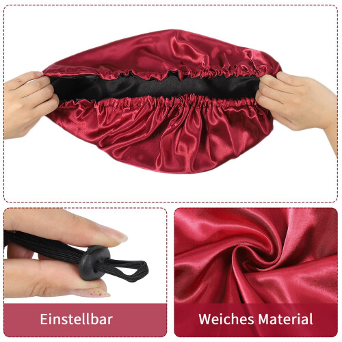 Polyester hårhette for kvinner – justerbar, 2