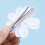 Pince à cheveux fleur de perle blanche 7,5 cm 4