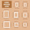32 White Photo Mounts – 8 Sizes, Rectangular & Square 2