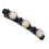 Fermaglio per capelli a doppio strato con strass e 3 piccole clip 2