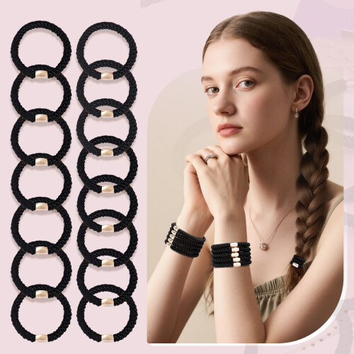Confezione da 15 elastici per capelli spessi 2
