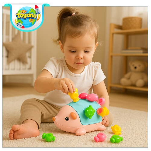 Educational Baby Hedgehog Shape Sorter Toy Set 1