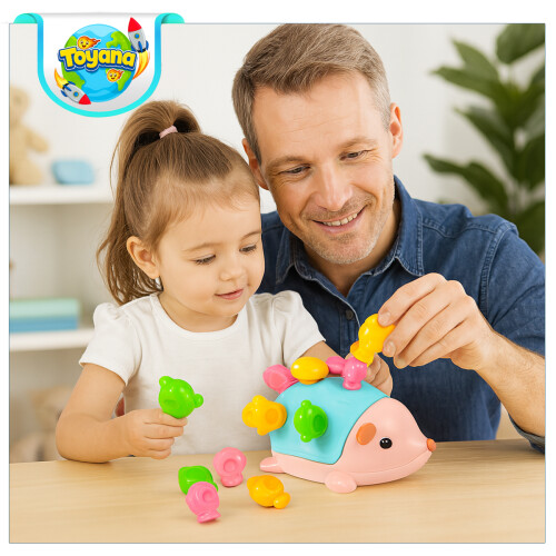 Educational Baby Hedgehog Shape Sorter Toy Set 2