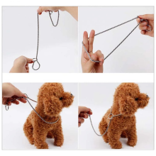 70 cm langes, robustes Hunde-Würgehalsband mit Zugkette und Schlangenverschluss, rostfrei, Trainingshalsband für kleine und große Hunde,