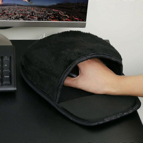 (Ροζ) Θερμαινόμενο Mouse Pad για τα χέρια με προστατευτικό καρπού για το σπίτι, τ 1