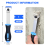 (Long Handle Scraper Tool)Razor Blade Scraper Tool with 10 Pcs Extra Replacement Metal and 10 Pcs Plastic Razor Blades, Long Handle Scraper Tool 2