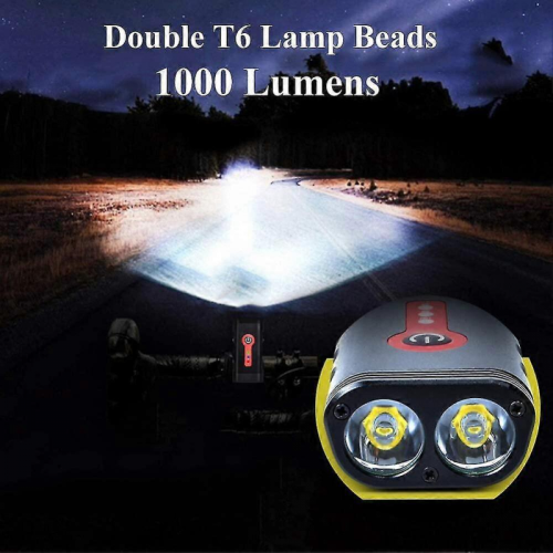 Σετ φώτων ποδηλάτου με 5 λειτουργίες, 1000 Lumens, εξαιρετικά φωτεινό, περιστρεφό 1