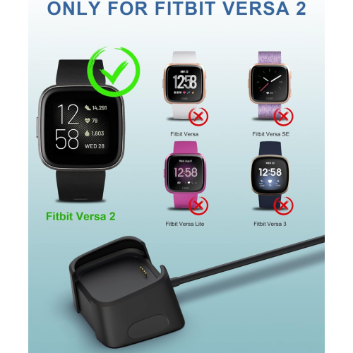 Versa2 charging cable (A) $ Applicable to Fitbit Versa 2 smart watch charger Versa2 charging cable bracket charging base 1