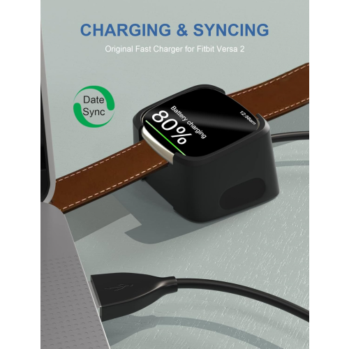 Versa2 charging cable (A) $ Applicable to Fitbit Versa 2 smart watch charger Versa2 charging cable bracket charging base 2