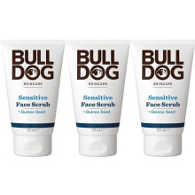 Bulldog Skincare Sensitive Face Scrub 125ml x3