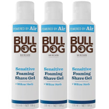 Bulldog Skincare Sensitive Foaming Shave Gel 200ml x3