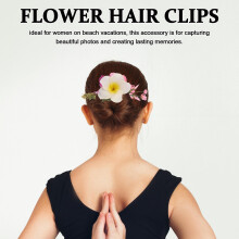 Pince à cheveux Plumeria hawaïenne – Barrette à fleurs tropicales