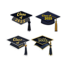 Pegatinas de graduación 2025 – Diseño de birrete de licenciatura, paquete de 4
