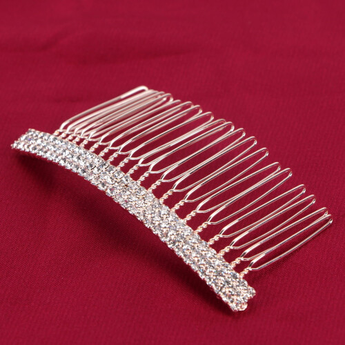 Pente de cabelo com strass para mulheres – Elegante para casamentos e festas. 1