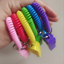 5 Color Rainbow Color Very Loud Outdoor Whistle Ultra High Volume Outdoor Rescue Survival Whistle Adventure Hiking Referee Coach W