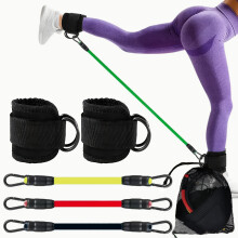5pcs Ankle Resistance Bands | Adjustable Cuffs for Strength Training, Yoga & Fitness
