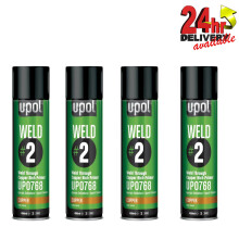 4 x U-Pol WELD#2 Weld Through Copper Rich Zinc Primer Spray 450ml Aerosol UPol