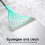Silicone Rubber Broom Mop Floor Cleaning Squeegee 2
