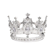 Detská zliatinová krištáľová tiara – zlatá alebo strieborná