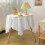 Nappe carrée rustique brodée en polyester 45 x 45 cm 5
