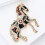 Broche cheval en émail ornée de strass, 1 pièce 5