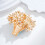 Broche panier de fleurs émaillée ornée de cristaux et de perles 4